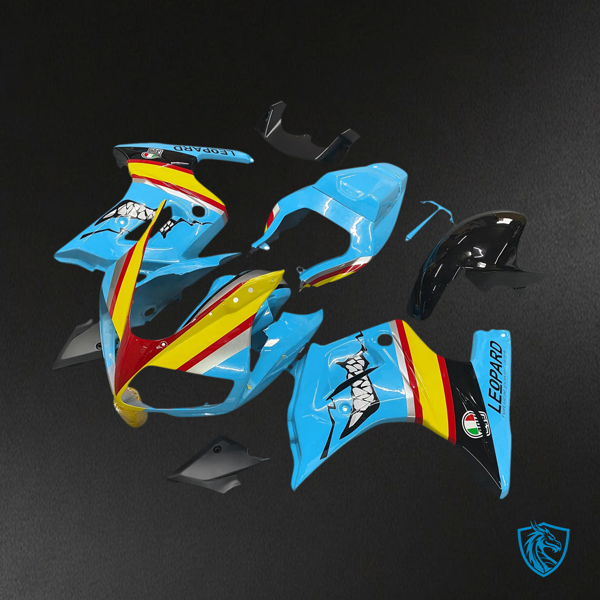 Suzuki SV650 (2003-2013) Blue & Yellow - Fairing Kit