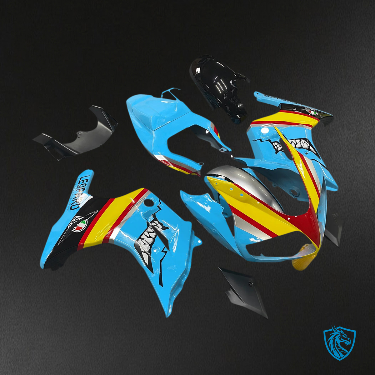Suzuki SV650 (2003-2013) Blue & Yellow - Fairing Kit
