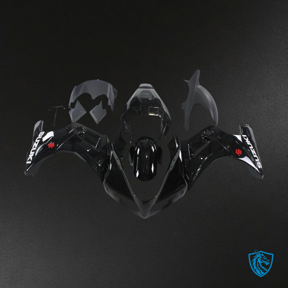 Suzuki SV650 (2003-2013) Glossy Black - Fairing Kit