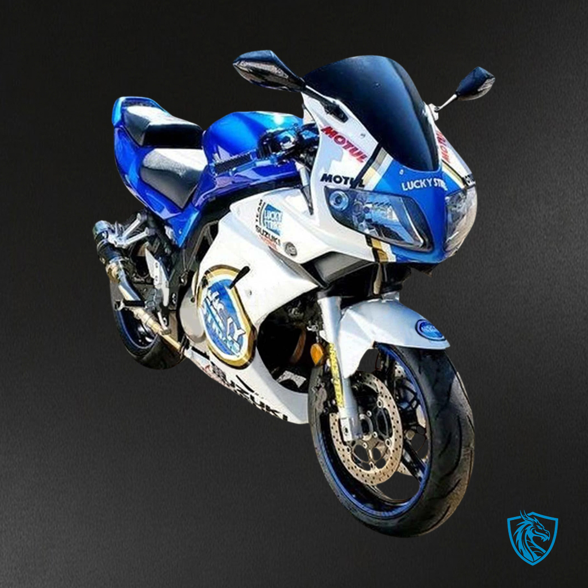 Suzuki SV650 (2003-2013) White & Blue - Fairing Kit