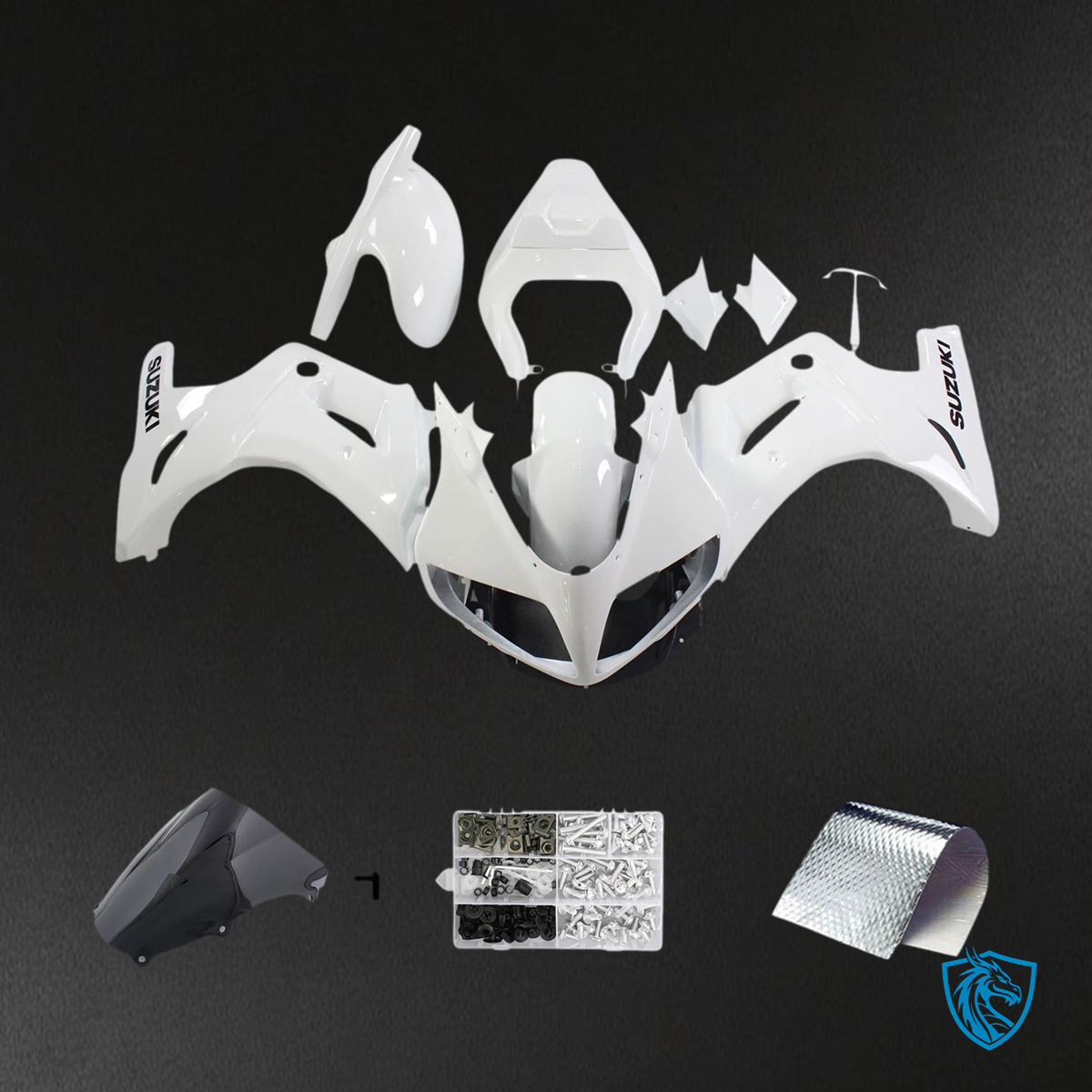 Suzuki SV650 (2003-2013) White - Fairing Kit