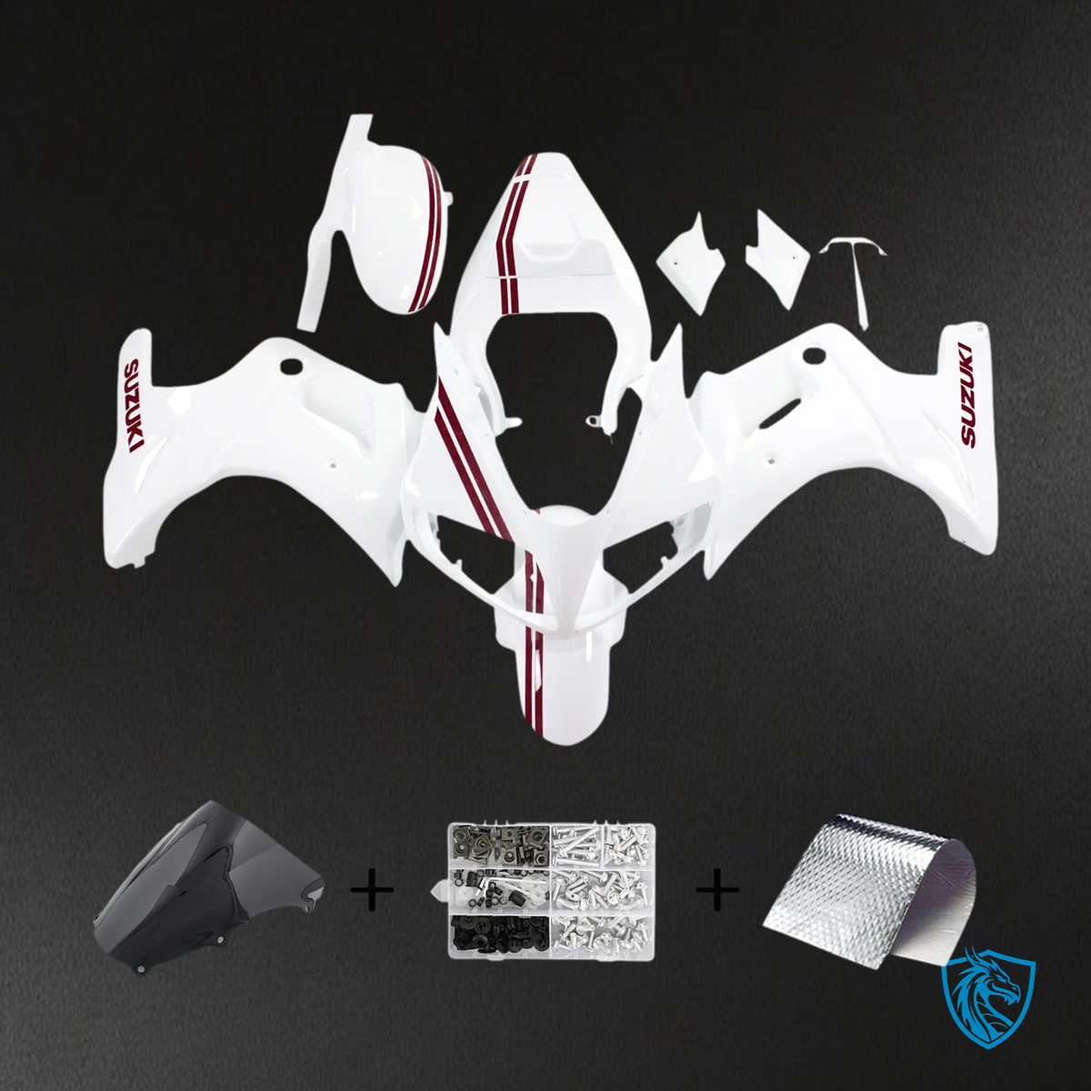 Suzuki SV650 (2003-2013) White Fairing Kit