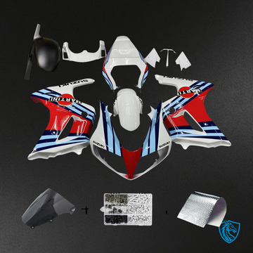 Suzuki SV650 (2003-2013) White & Red - Fairing Kit