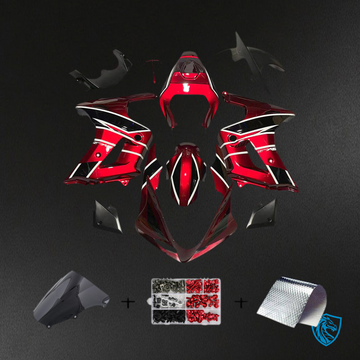 Suzuki SV650 (2003-2013) Red, White & Black Injection - Custom ABS Fairing Kit
