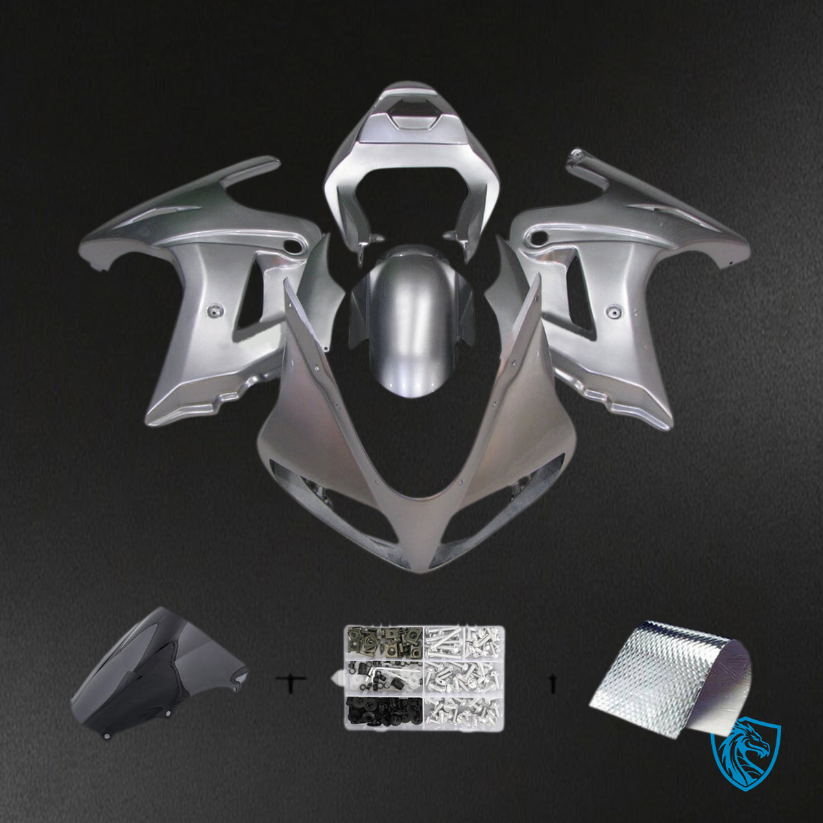 Suzuki SV650 (2003-2013) Silver & Gray Injection Fairing Kit - Aftermarket ABS Bodywork