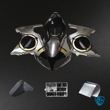 Suzuki SV650 (2003-2013) Gray & Gold Injection Fairing Kit | ABS Bodywork