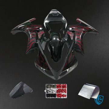 Suzuki SV650 (2003-2013) Gloss Red & gloss Black Injection Fairing Kit - Aftermarket ABS Bodywork