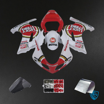 Suzuki SV650 (2003-2013) Red & White Injection Fairing Kit - Aftermarket ABS Bodywork