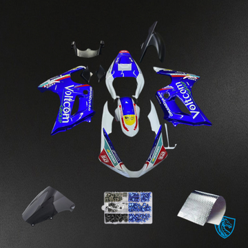 Suzuki SV650 (2003-2013) Gloss Blue, White & Black Injection Fairing Kit | ABS Bodywork