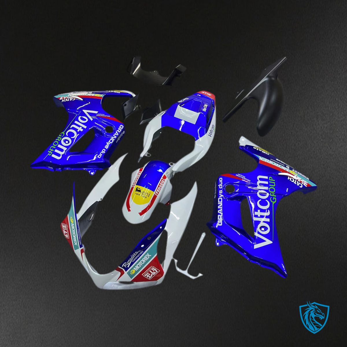 Suzuki SV650 (2003-2013) Gloss Blue, White & Black Injection Fairing Kit | ABS Bodywork