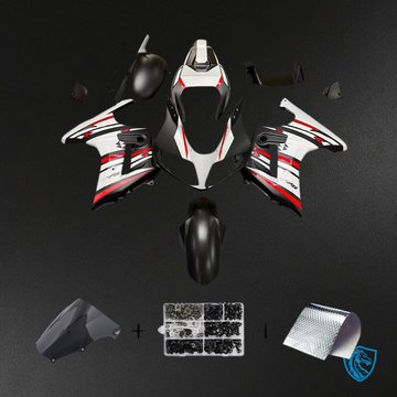 Suzuki SV650 (2003-2013) White, Red & Black Injection Fairing Kit - Aftermarket ABS Bodywork
