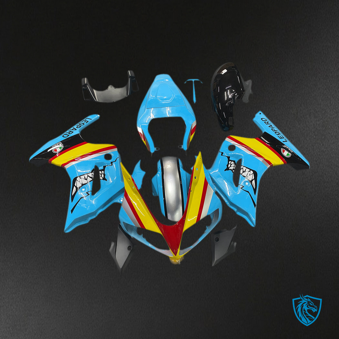 Suzuki SV650 (2003-2013) Blue, Yellow & Red - MERGEment Motorcycle Fairings Kit