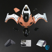 Orange, White & Black