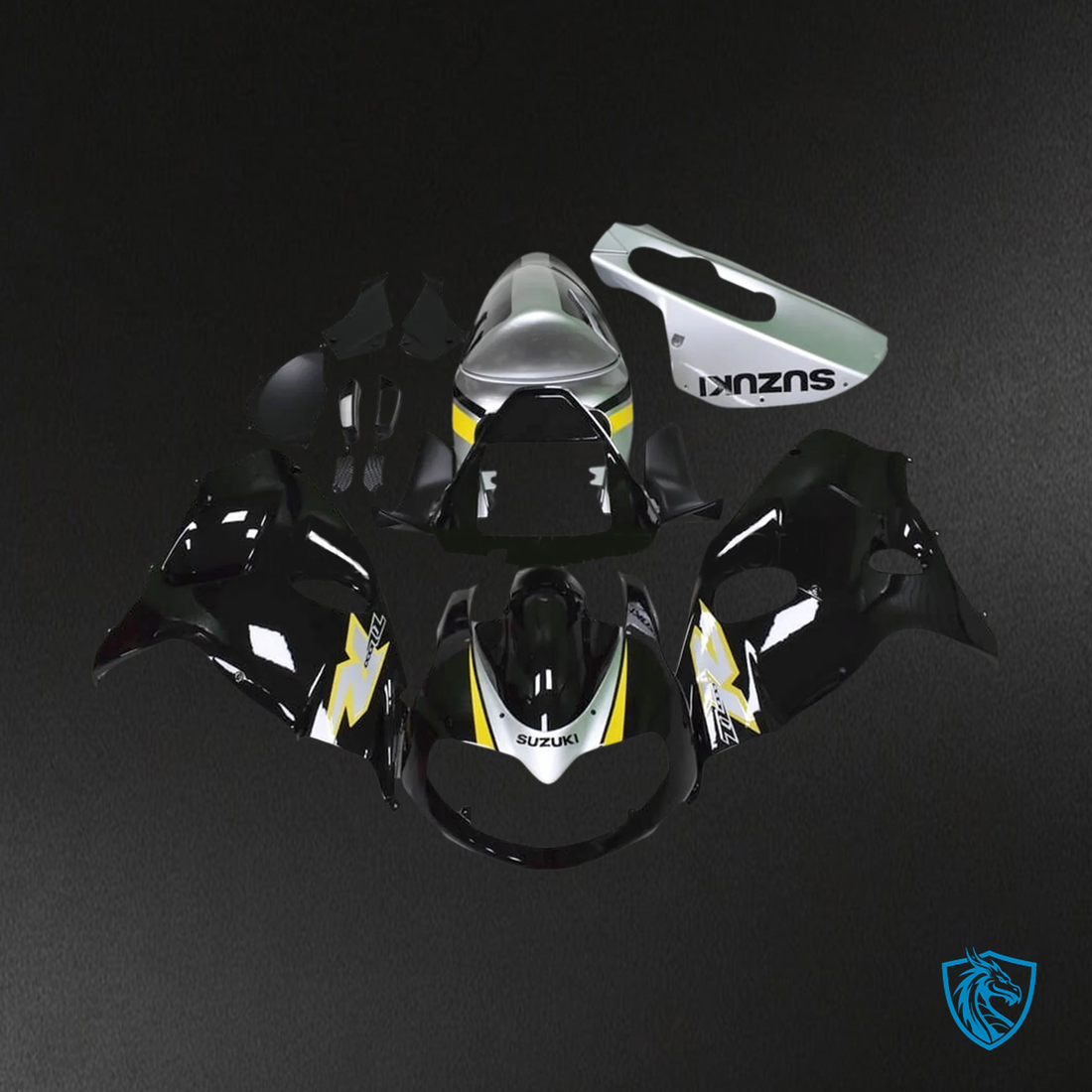 Suzuki TL1000R (1998-2003) Black & Silver - Fairing Kit