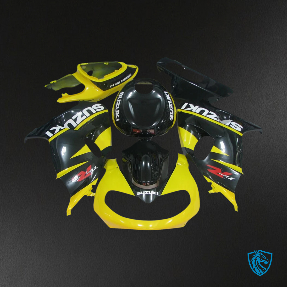 Suzuki TL1000R (1998-2003) Black & Yellow - Fairing Kit