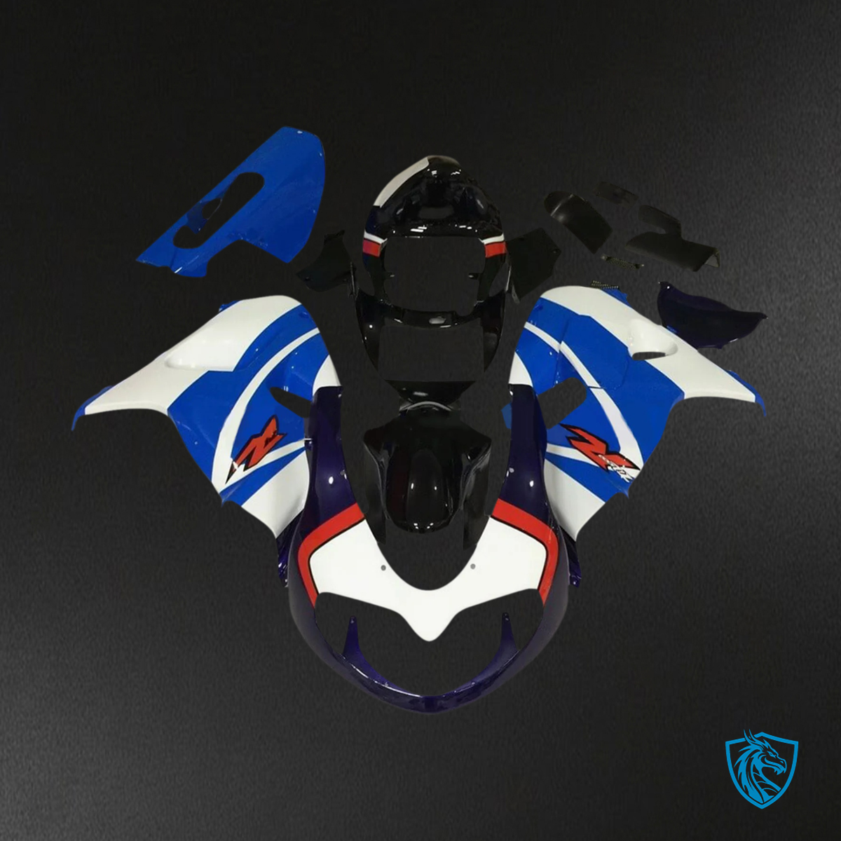Suzuki TL1000R (1998-2003) Blue & White Style 6 - Fairing Kit