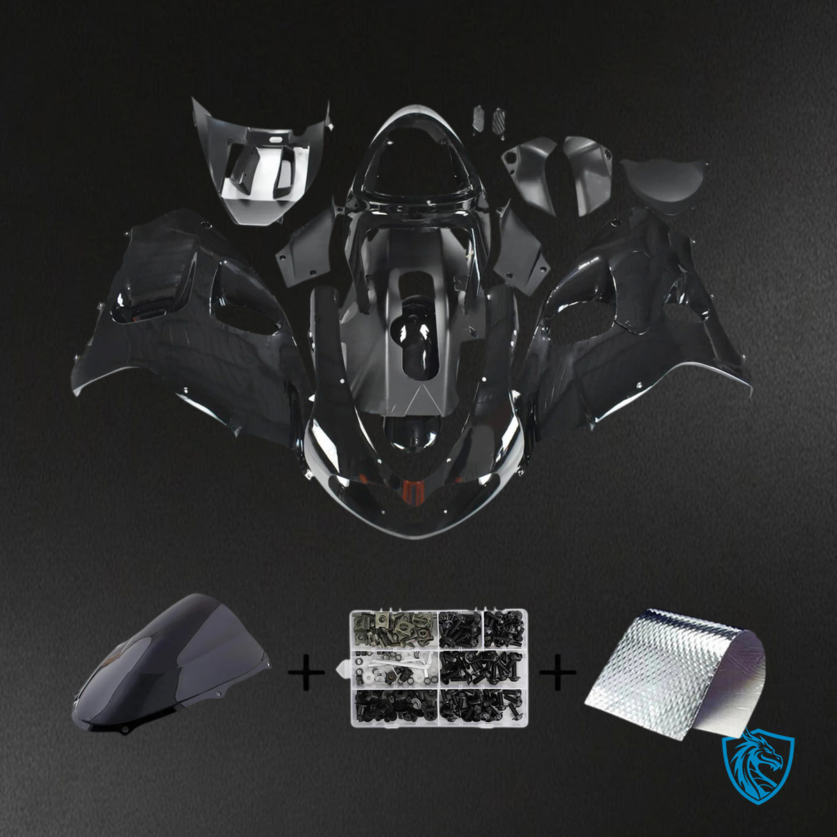 Suzuki TL1000R (1998-2003) Gloss Black - Fairing Kit