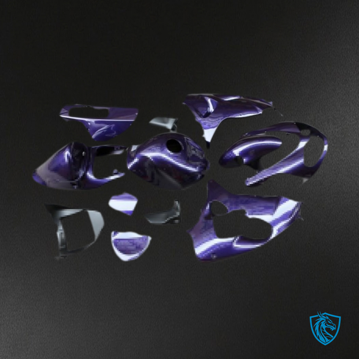 Suzuki TL1000R (1998-2003) Gloss Purple Motorcycle Fairings Kit - Aftermarket ABS Bodywork