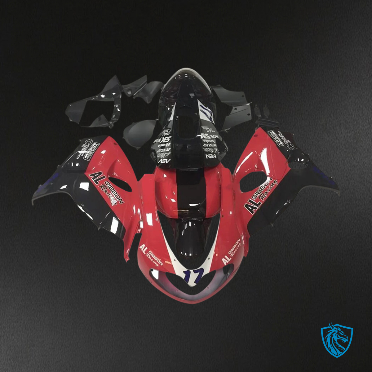 Suzuki TL1000R (1998-2003) Red & Black - Fairing Kit