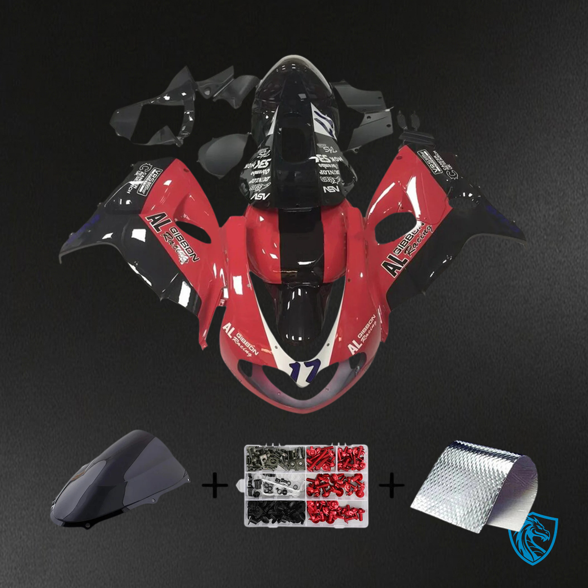 Suzuki TL1000R (1998-2003) Red & Black - Fairing Kit