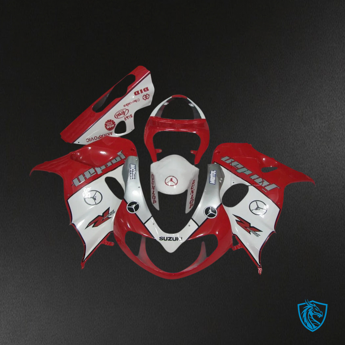 Suzuki TL1000R (1998-2003) Red & Silver - Fairing Kit