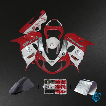 Suzuki TL1000R (1998-2003) Red & Silver - Fairing Kit