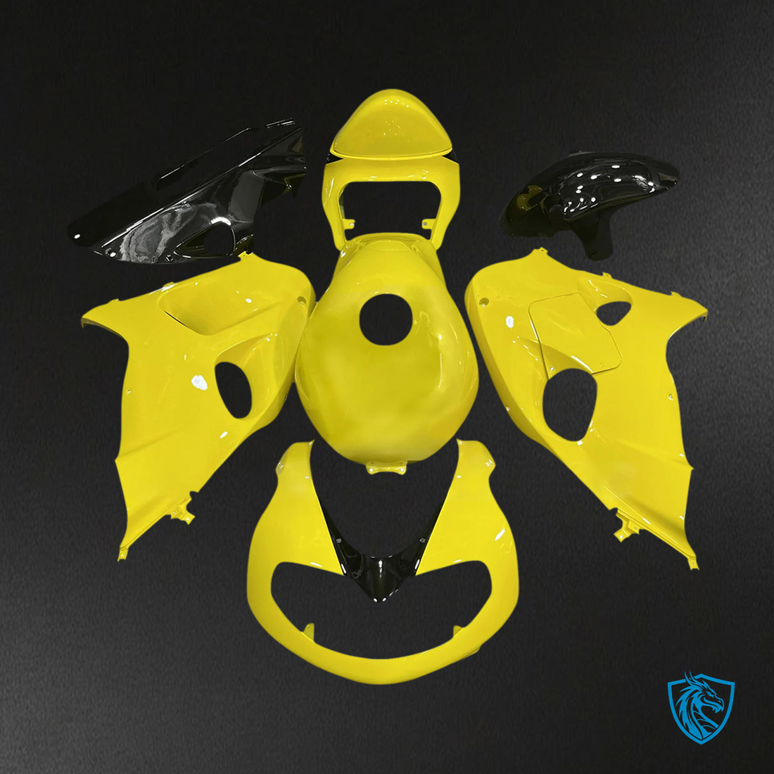 Suzuki TL1000R (1998-2003) Yellow &  Black - Fairing Kit