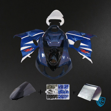 Suzuki TL1000R (1998-2003) Light Blue, Red & Black - Custom ABS Fairing Kit