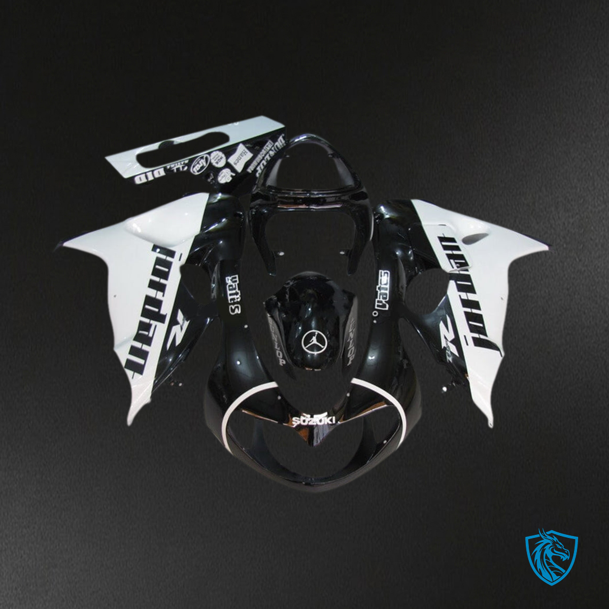 Suzuki TL1000R (1998-2003) Black & White Fairing Kit | ABS Bodywork