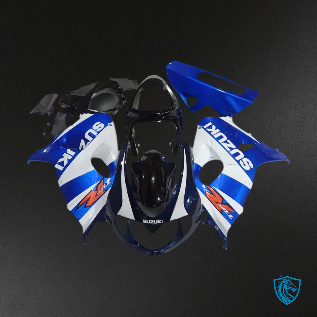 Suzuki TL1000R (1998-2003) Gloss Blue, Red & Black - MERGEment Motorcycle Fairings Kit