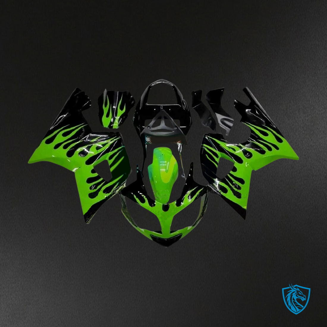 Triumph Daytona 600 650 (2002-2005) Black & Green - Fairing Kit