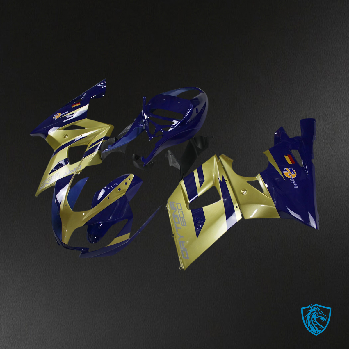 Triumph Daytona 600 650 (2002-2005) Gold & Blue Fairing Kit