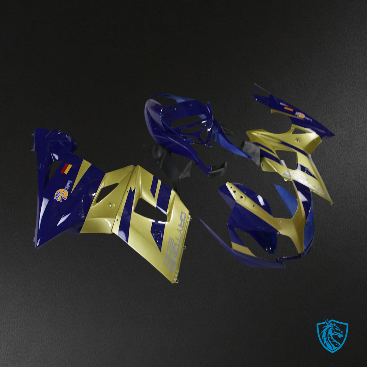 Triumph Daytona 600 650 (2002-2005) Gold & Blue Fairing Kit