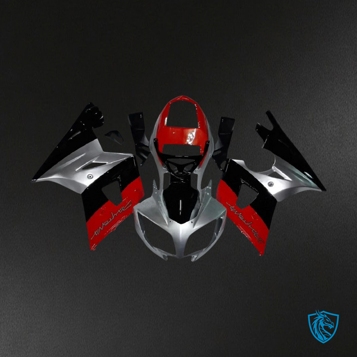 Triumph Daytona 600 650 (2002-2005) Grey & Red - Fairing Kit