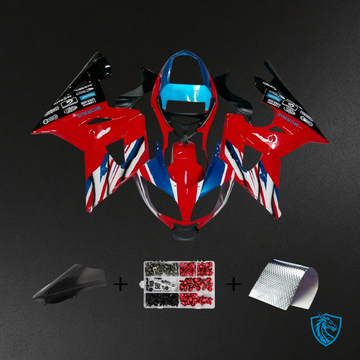 Triumph Daytona 600 650 (2002-2005) Red with Flag - Fairing Kit
