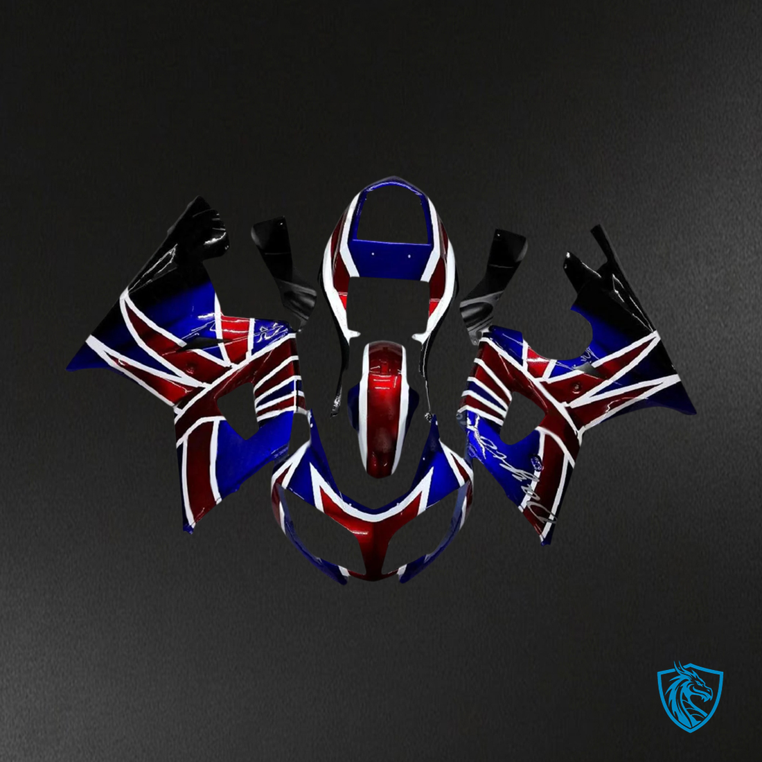 Triumph Daytona 600 650 (2002-2005) Red & Blue - Fairing Kit