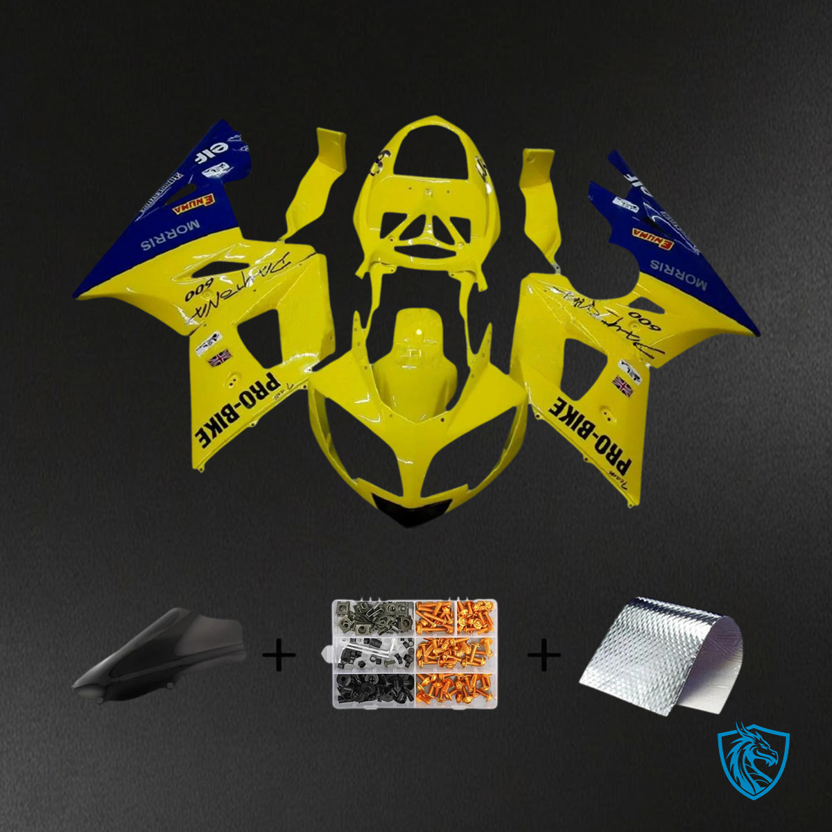 Triumph Daytona 600 650 (2002-2005) Yellow & Blue - Fairing Kit