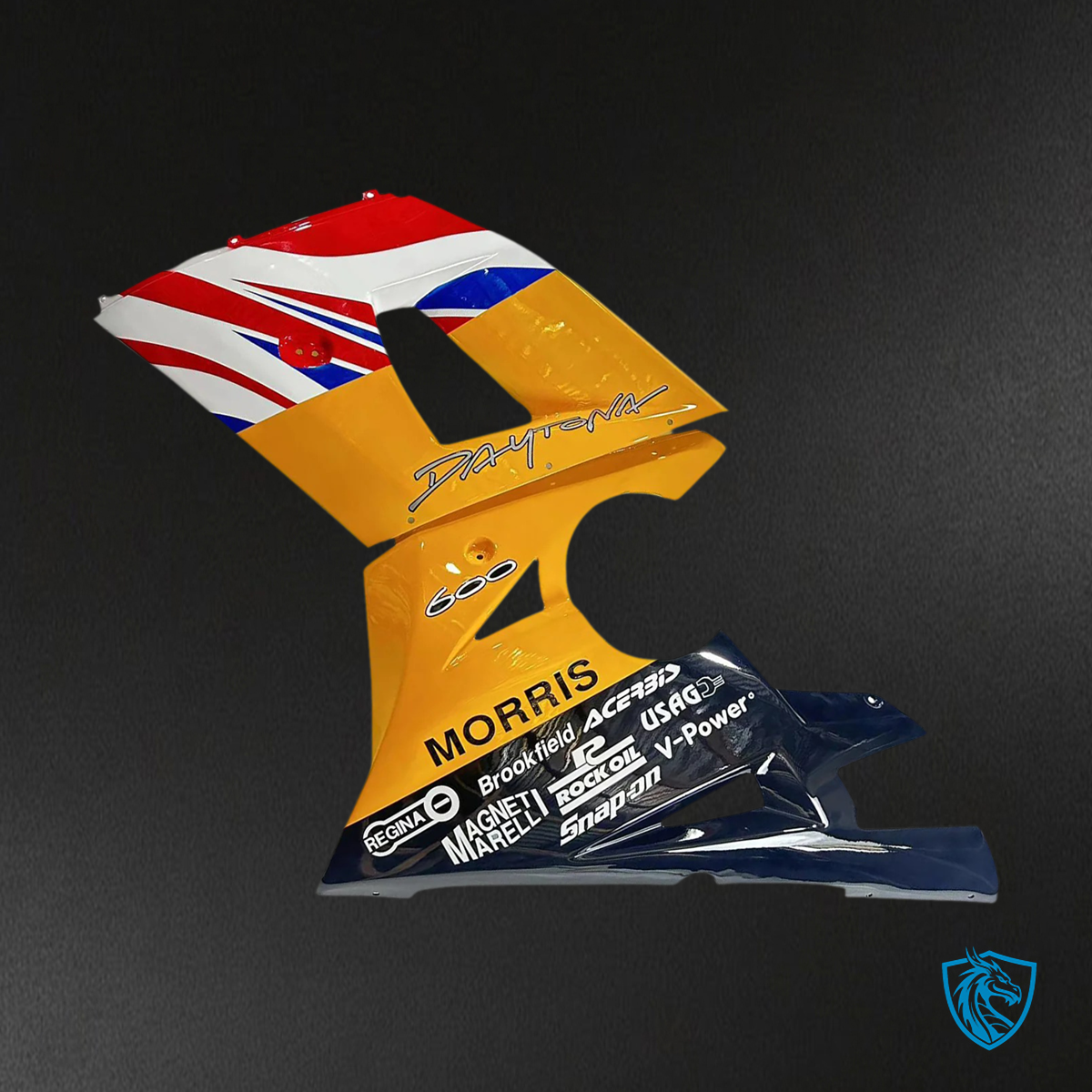 Triumph Daytona 600 650 (2002-2005) Yellow with Flag - Fairing Kit