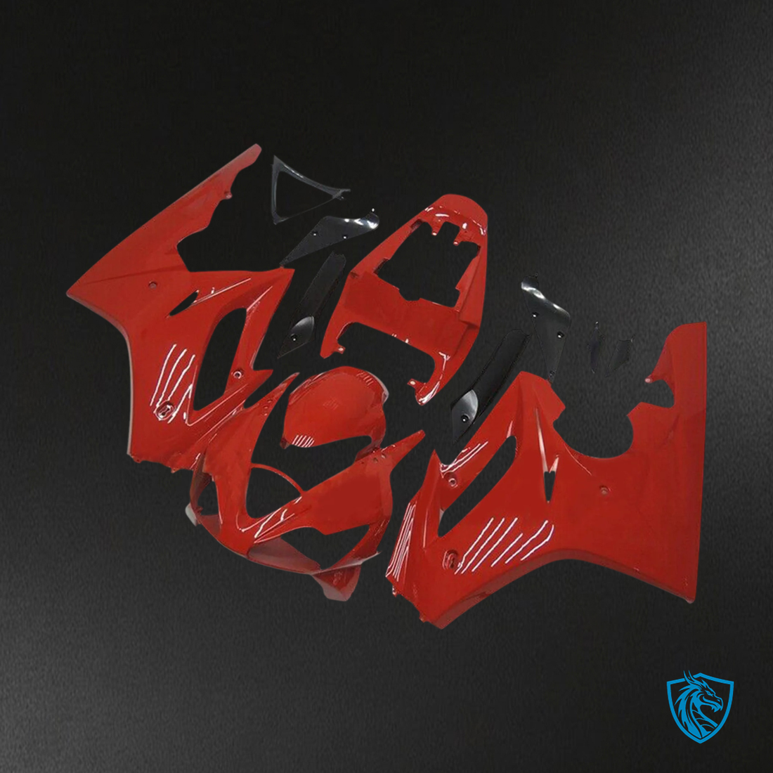 Triumph Daytona 675 (2006-2008) Black Red Style1 - Fairing Kit