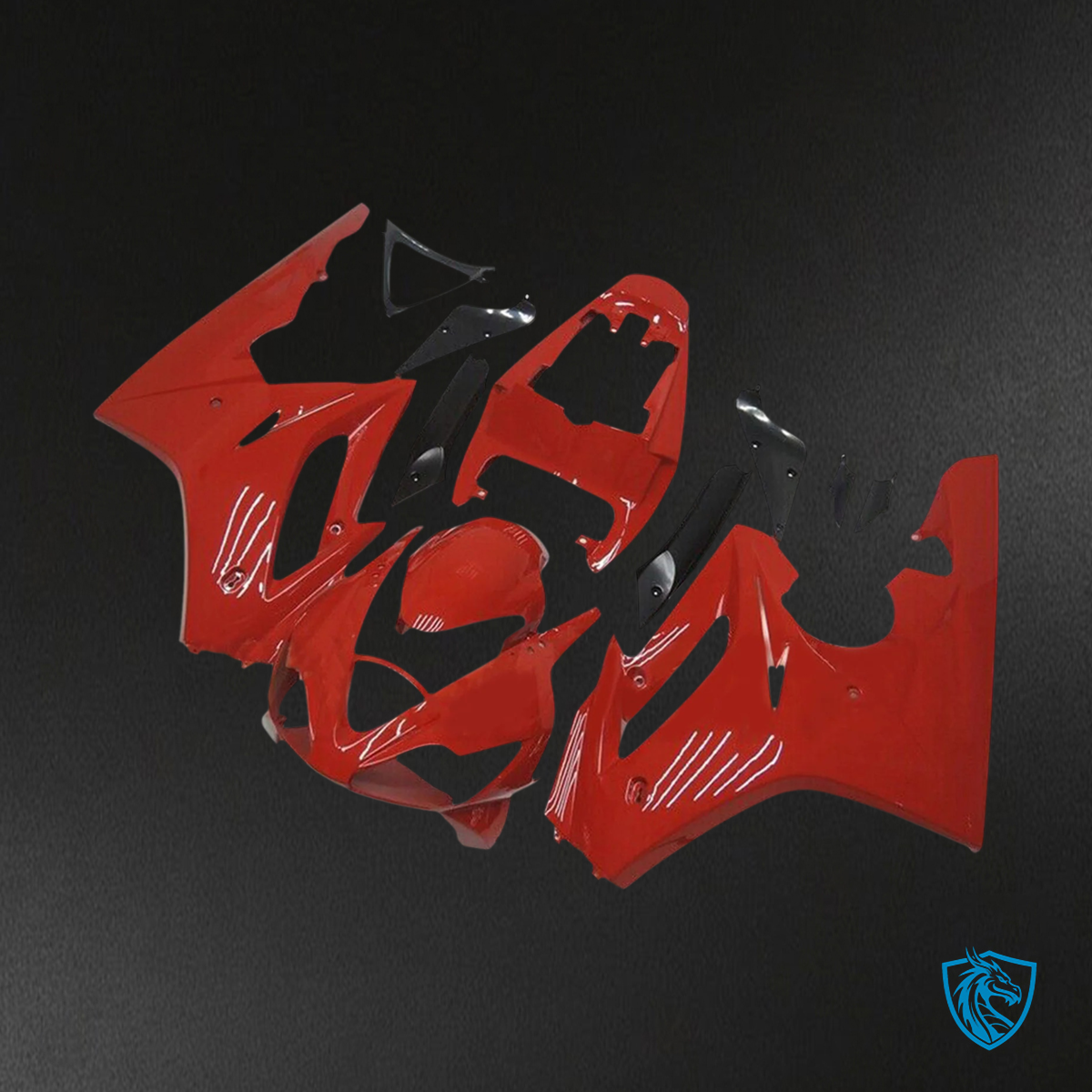 Triumph Daytona 675 (2006-2008) Black Red Style1 - Fairing Kit