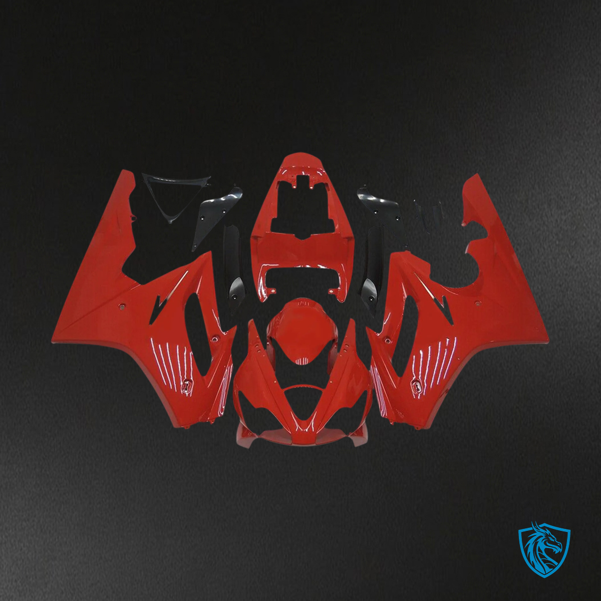 Triumph Daytona 675 (2006-2008) Black Red Style1 - Fairing Kit
