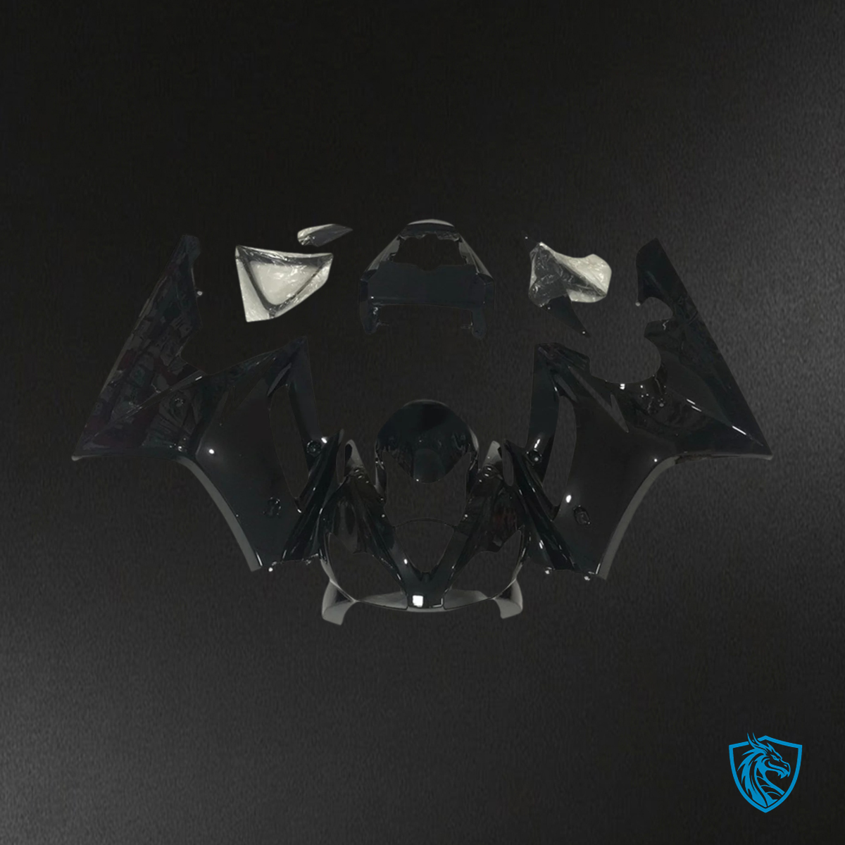 Triumph Daytona 675 (2006-2008) Black Style2 - Fairing Kit