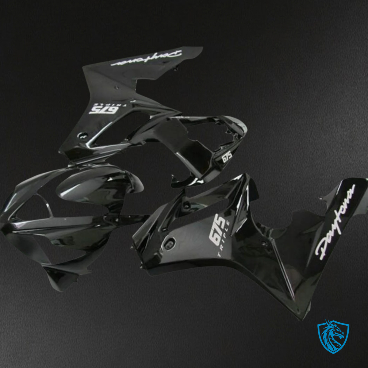 Triumph Daytona 675 (2006-2008) Black Style4 - Fairing Kit