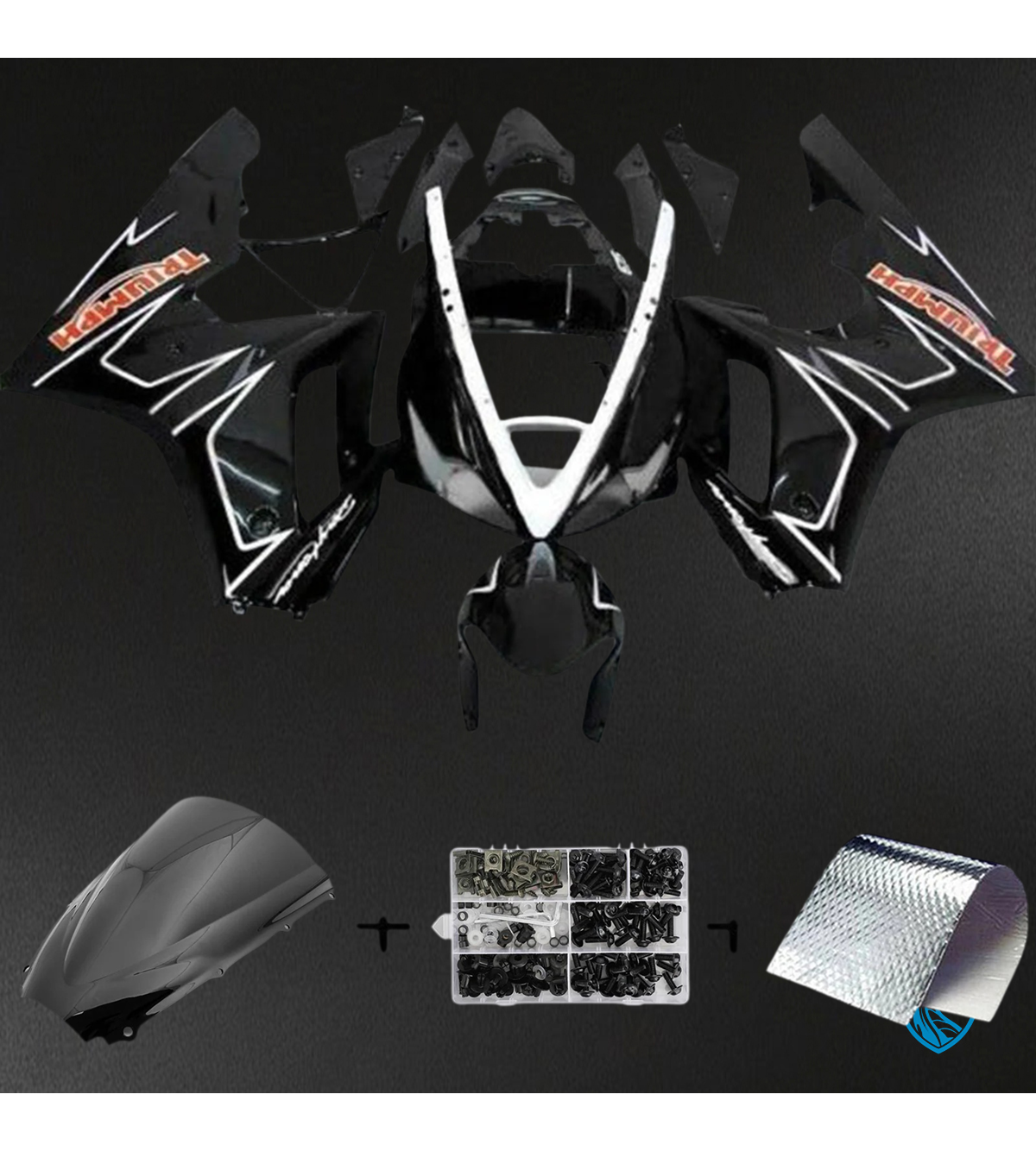 Triumph Daytona 675 (2006-2008) Black Style5 - Fairing Kit