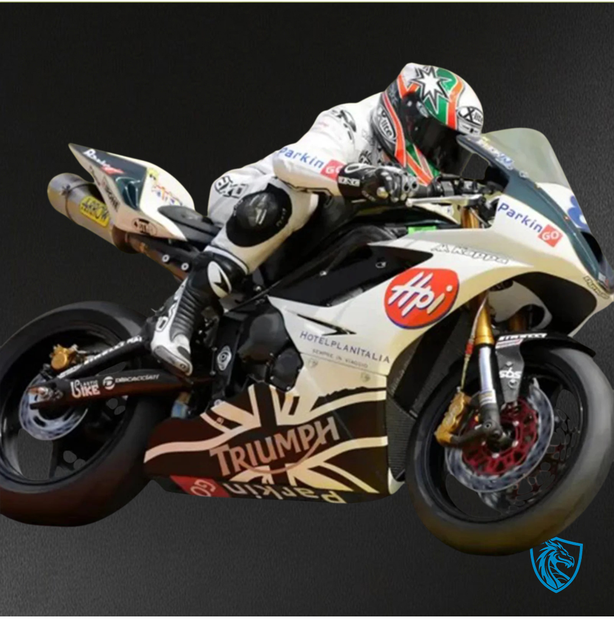 Triumph Daytona 675 (2006-2008) Black & White Style 6 - Fairing Kit