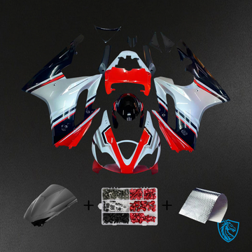 Triumph Daytona 675 (2006-2008) Black White & Red - Fairing Kit