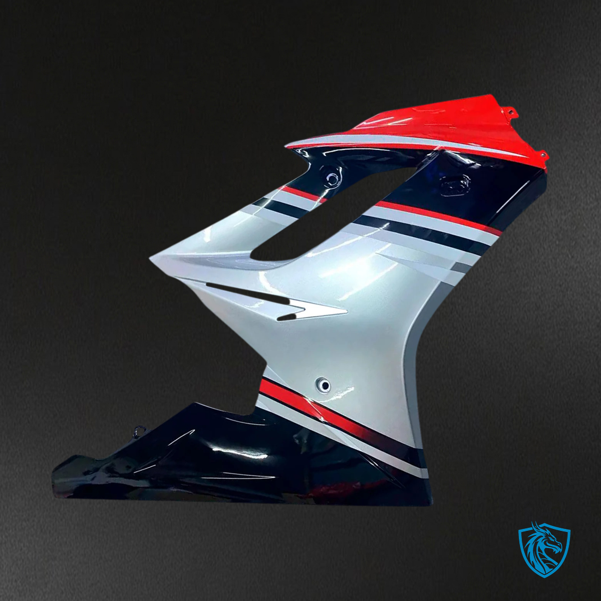 Triumph Daytona 675 (2006-2008) Black White & Red - Fairing Kit