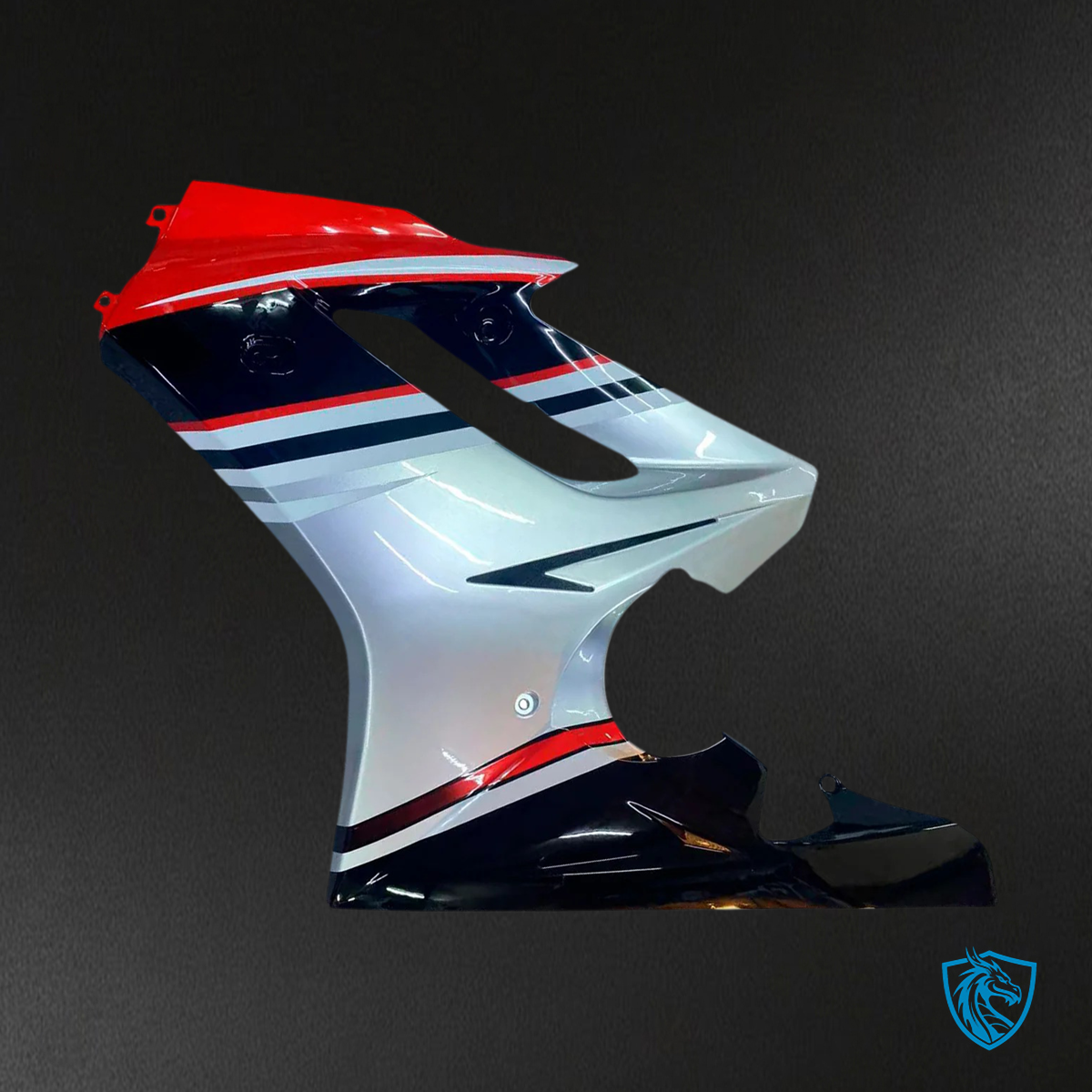 Triumph Daytona 675 (2006-2008) Black White & Red - Fairing Kit