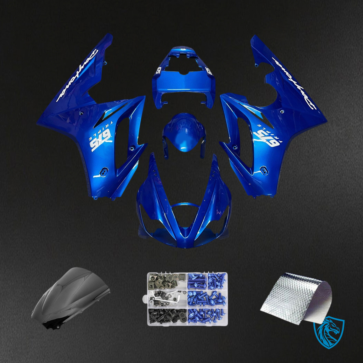 Triumph Daytona 675 (2006-2008) Blue - Fairing Kit