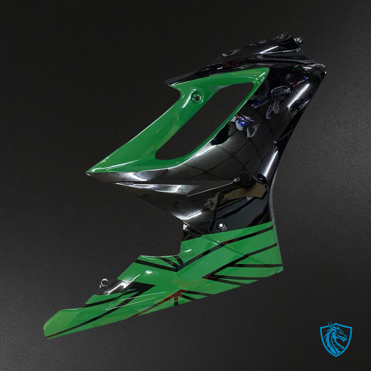 Triumph Daytona 675 (2006-2008) Dark Green Black - Fairing Kit